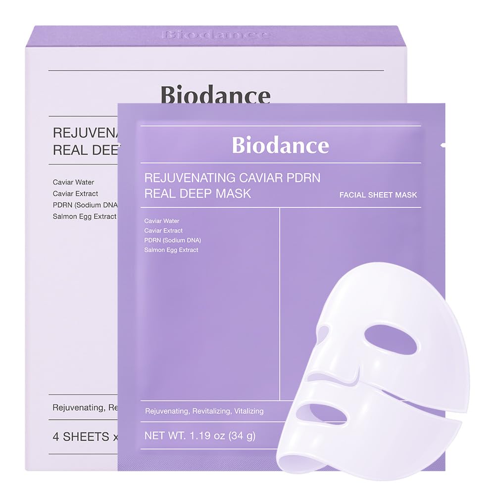BIODANCE Rejuvenating Caviar PDRN Real Deep Hydrogel Mask – Moisturizing Overnight Facial Mask